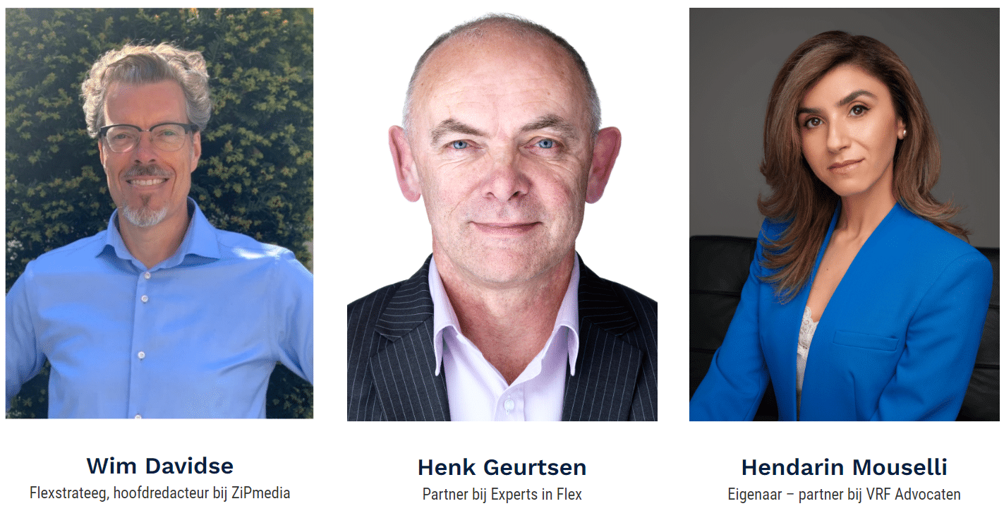 Wim Davidse, Henk Geurtsen, Hendarin Mouselli, zijn sprekers op het programma van FlexFuture event 16 november 2023