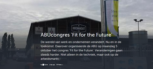 Fit for the Future, social verslag ABU-congres, door Hylke van der Wal, Kyver
