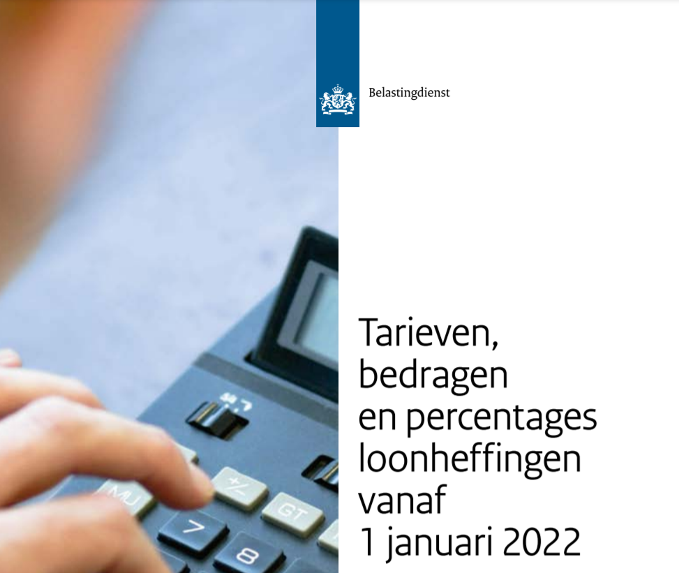 loonheffingen 2022, tarieven, bedragen en percentages