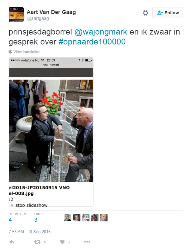 Mark de Groot in gesprek met Aart van der Gaag over 100000 banenplan