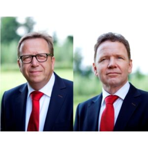 links: Jan Franken, rechts: Hans van de Ven, oprichters Please Payroll