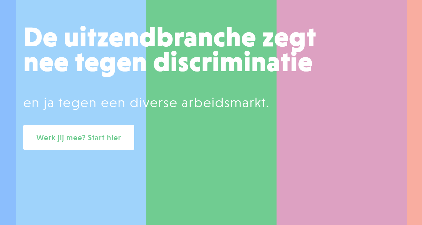 Zeg nee tegen discriminatie