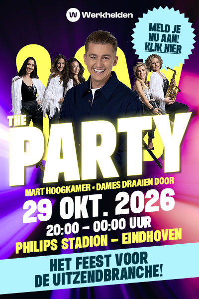 Banner van Werkhelden party