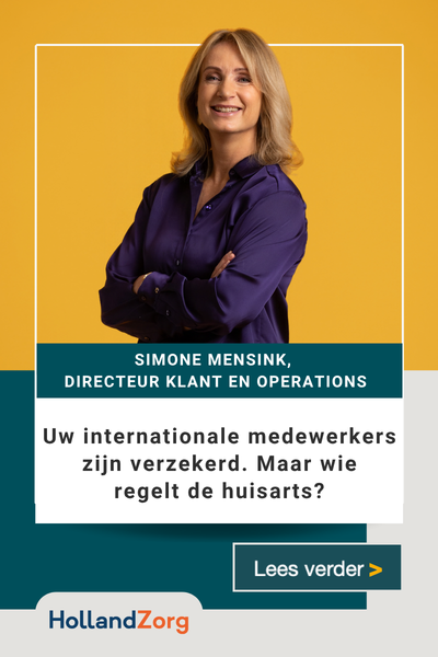 Banner van HollandZorg 12 okt 26